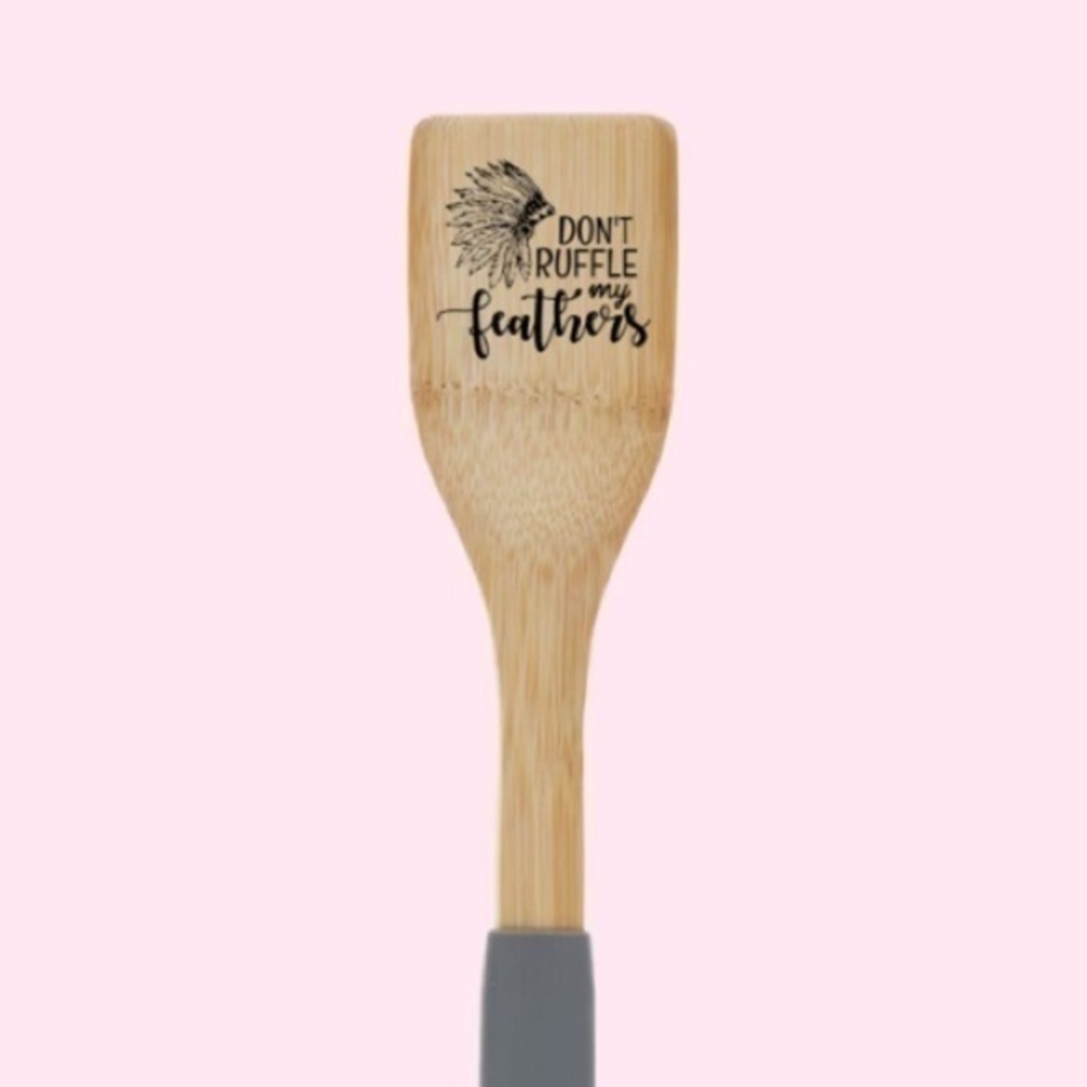 Don’t Ruffle My Feathers Bamboo Spatula